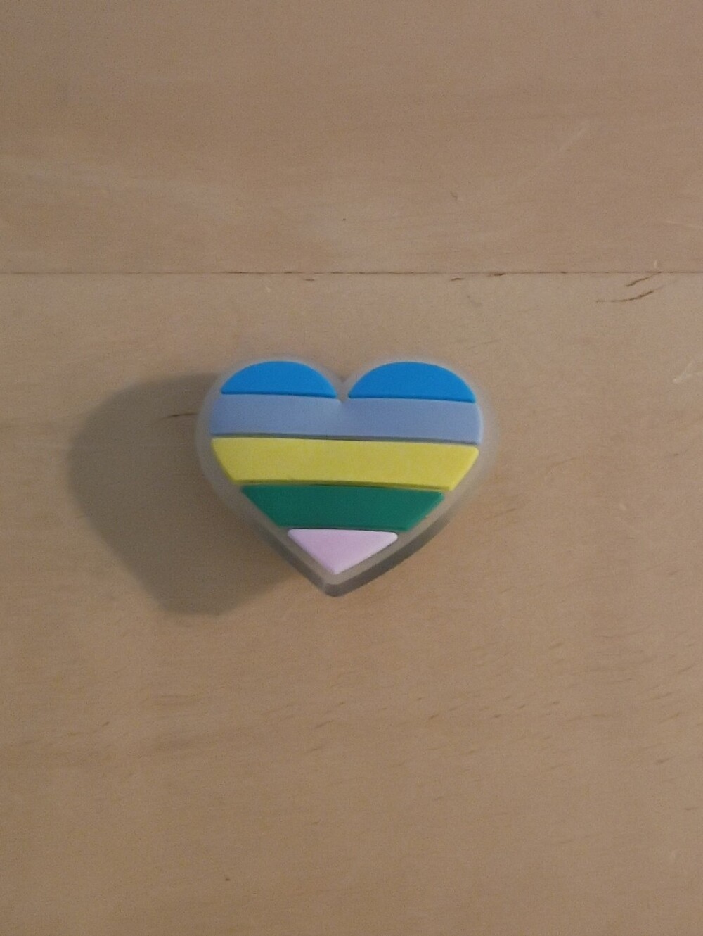10 for $10 Jibbitz Croc Charms - Striped Luminous Heart - New Shoe Charm